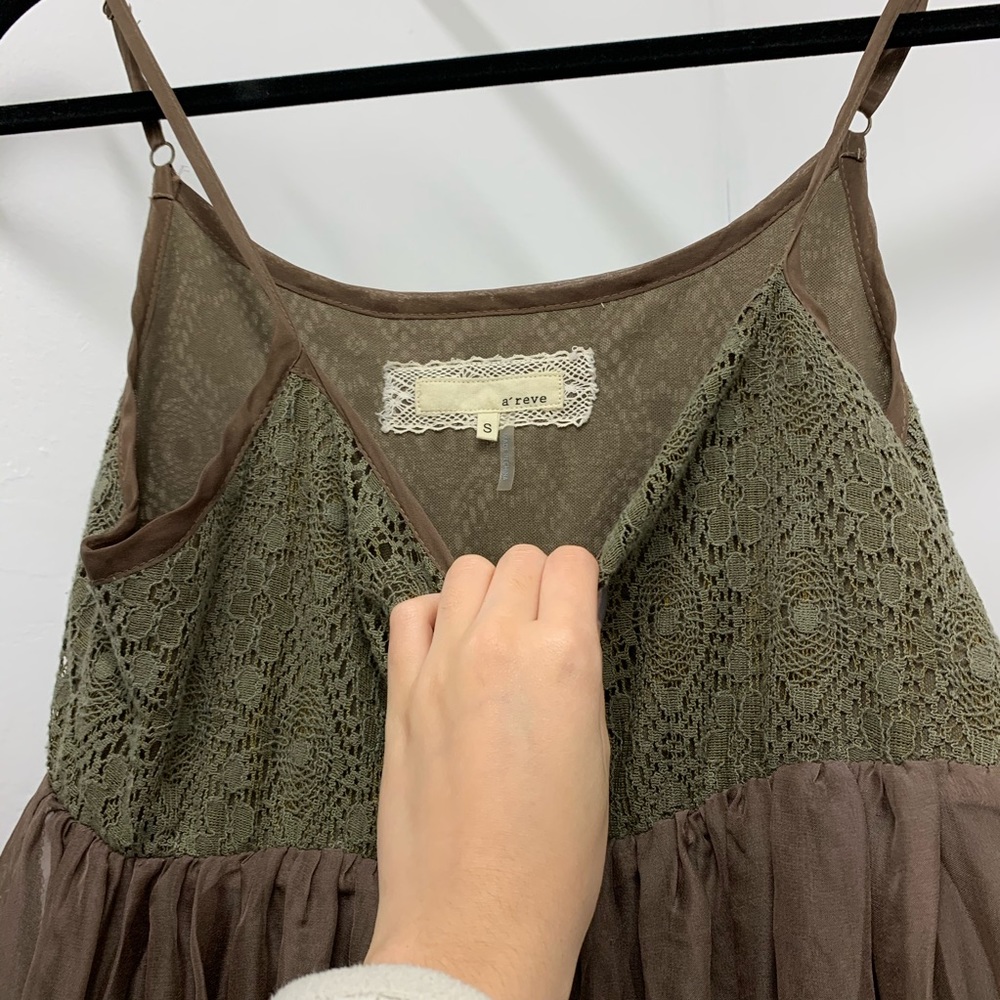 Areve brown shift dress